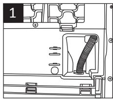 GRUNDIG GTA 38261 G - Connecting the water drain hose - 1
