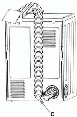 CONTINENTAL EDISON CESLEV7W - Ajustement du tuyau de ventilation - 3