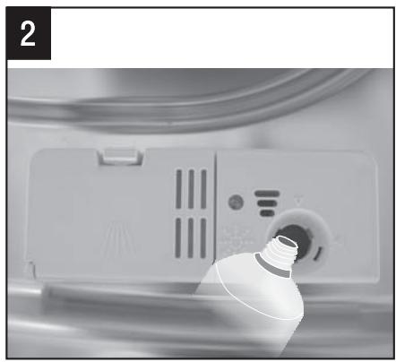 GORENJE GS62010S - Wann ist die Dosierkammer mit dem Klarspüler nachzufüssen? - 3