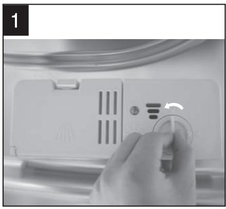 GORENJE GS62010S - Wann ist die Dosierkammer mit dem Klarspüler nachzufüssen? - 2