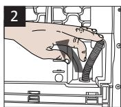 SMEG DHT38PLIT - Connecting the water drain hose - 2
