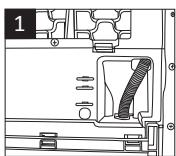 SMEG DHT73L - Connecting the water drain hose - 1