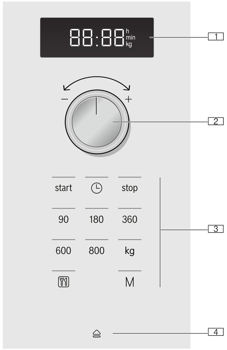 BOSCH BFL524MB0  -  BFL524MS0 -  BFL524MW0 - Bedieningspaneel - 1