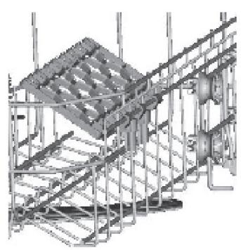 FAR LV10C49M19W - Folding back the cup shelves - 1