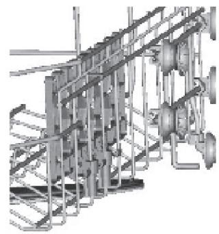 FAR LV10C49M19W - Folding back the cup shelves - 2