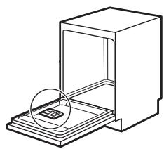 IKEA LAGAN 803.857.96 - Befüllen des Klarspülmittel-Dosierers - 1