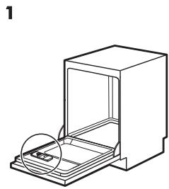 IKEA SKINANDE 003.858.37 - Filling the rinse aid dispenser - 1