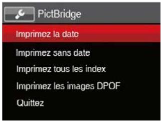 KODAK PIXPRO AZ651  -  PIXPRO AZ652 - Utilisation du menu pictbridge - 1