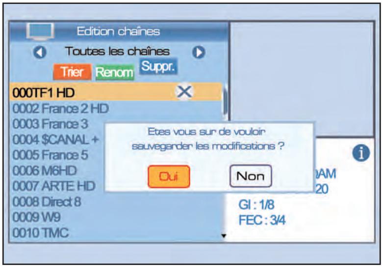 SERVIMAT TSF4500C - LISTE DES CHAINES (chaine supprimée) - 1