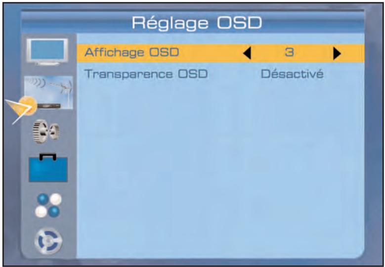 SERVIMAT TSF4500C - REGLAGES SYSTEME (menu Réglages OSD) - 1