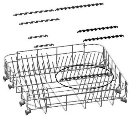 SMEG LVS222BIT - LVS222NIT - LVS222SXIT - Supports PANIER inférieur - 1