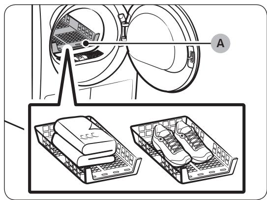 SAMSUNG WD72J5400AW - Grille de séchage (modèles applicables uniquement) - 2