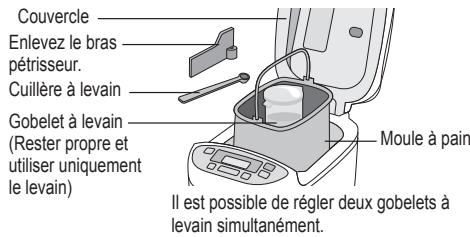 PANASONIC SD-ZD2010 - SD-ZF2010 - Ingrédients secs, ingrédients non solubles - 1