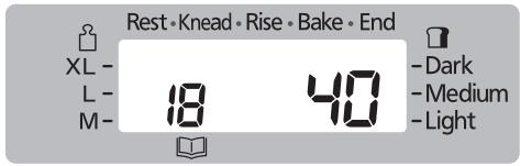 PANASONIC SD-ZD2010 - SD-ZF2010 - Set the baking time - 2