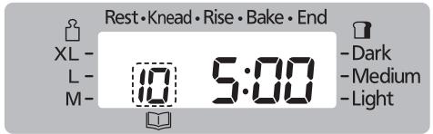 PANASONIC SD-ZD2010 - SD-ZF2010 - Selezionare il menu '10' Rest • Knead • - 2