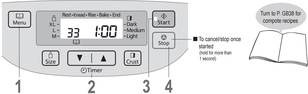 PANASONIC SD-ZD2010 - SD-ZF2010 - Making Compote - 1