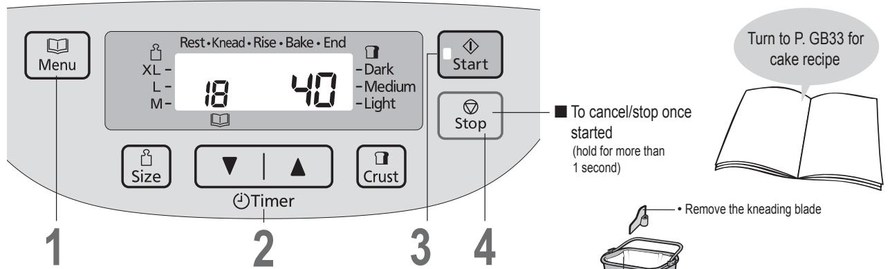 PANASONIC SD-ZD2010 - SD-ZF2010 - Baking Cake - 1