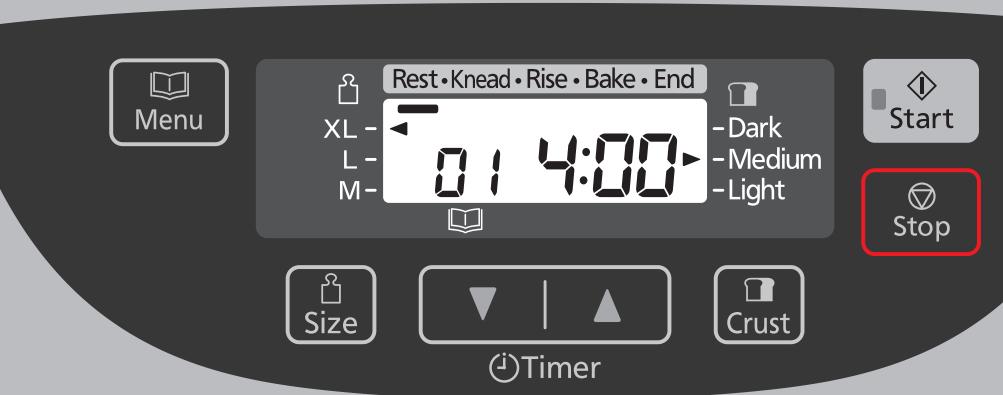 PANASONIC SD-BH104 - Remove the bread - 1