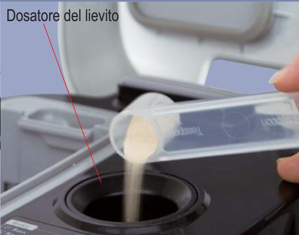 PANASONIC SD-BH104 - Porre gli ingredienti nel cestello del pane - 3