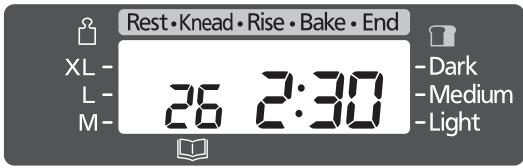 PANASONIC SD-BH104 - Set the cooking time - 2