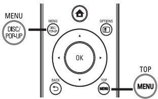 PHILIPS BDP3400 - Fonctions du menu - 1