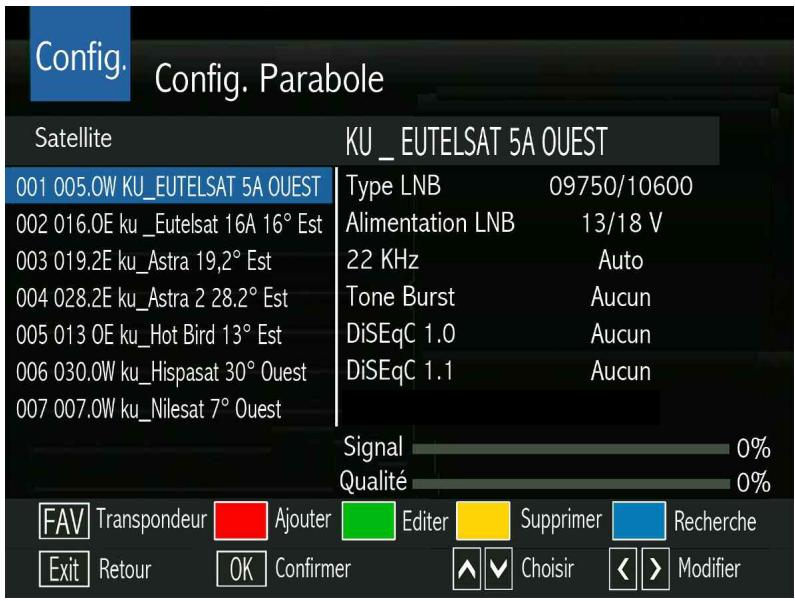 OPTEX ORS9989HD - Menu Mes enregistrements - 2