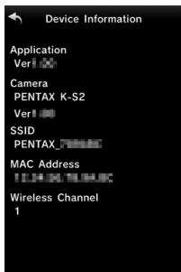 PENTAX K-1 MII  -  K-1 MARK II - Communication Settings (paramètres de communication) - 2