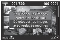 PENTAX K-1 MII  -  K-1 MARK II - Sélectionnez la méthode de réglage des paramètres et appuyez sur OK. - 1
