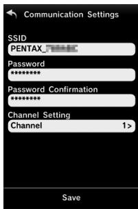 PENTAX K-1 MII  -  K-1 MARK II - Communication Settings (paramètres de communication) - 1