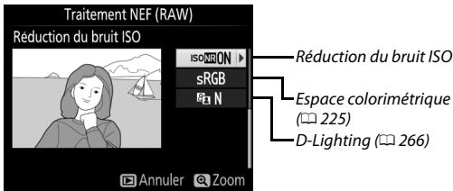 NIKON D850 - Régler les paramètres de traitement NEF (RAW). - 3