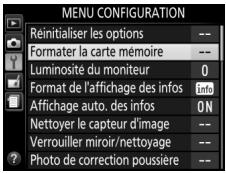 NIKON D850 - Formatage des cartes mémoire - 1