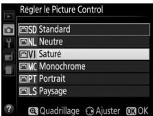 NIKON D850 - Sélectionnez un picture control. - 3