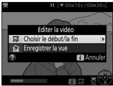 NIKON D850 - Sélectionnez choisir le début/la fin. - 1