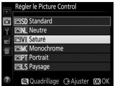 NIKON D850 - Sélectionnez un picture control. - 2