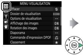 NIKON D850 - Menu visualisation : gestion des images - 2