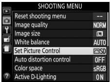 NIKON D850 - Sélection d'un picture control - 1