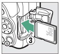NIKON D850 - Insérez l'accumulateur et la carte mémoire. - 4