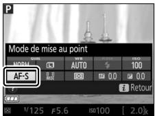 NIKON D850 - Affichez les options de mise au point. - 2