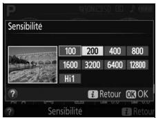 NIKON D850 - Affichez les options de sensibilité. - 4