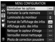 NIKON D850 - Menu configuration : paramétrage de l'appareil photo - 3
