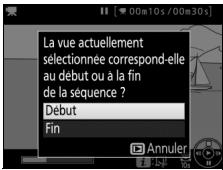 NIKON D850 - Choisissez la vue actuelle comme nouveau début ou nouvelle fin. - 1