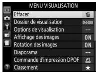 NIKON D850 - Menu visualisation : gestion des images - 3