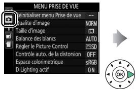 NIKON D850 - Menu prise de vue : options de prise de vue - 2