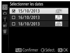 NIKON D850 - Sélectionnez la date en surbrillance. - 2