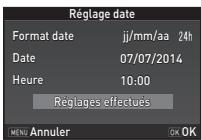 PENTAX 645Z - Réglage de la date et de l'heure - 3