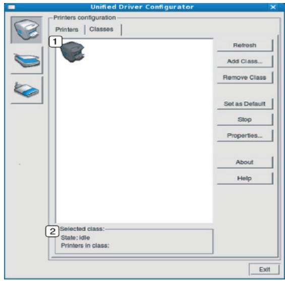 SAMSUNG PROXPRESS C4060FX - Onglet Classes - 1