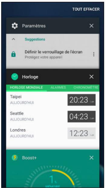 HTC DESIRE 728G - Basculer entre les applis ouvertes récemment - 1