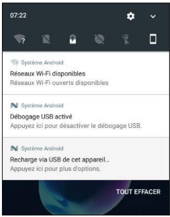 HTC DESIRE 728G - Panneau Notifications - 2