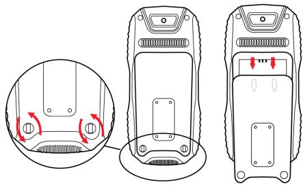 ENERGIZER ENERGY 100 - Installer la batterie et la carte SIM - 1
