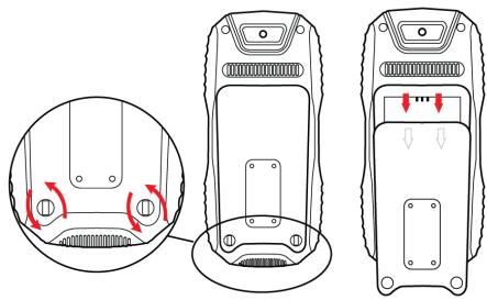 ENERGIZER ENERGY 100 - Install the SIM card and battery - 1